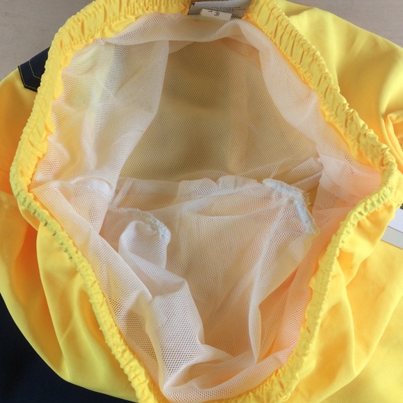 U.S. Polo Assn. Boys Swim Shorts Swim Trunks Size XL 14-16 Yellow Blue NWT - Picture 7 of 12